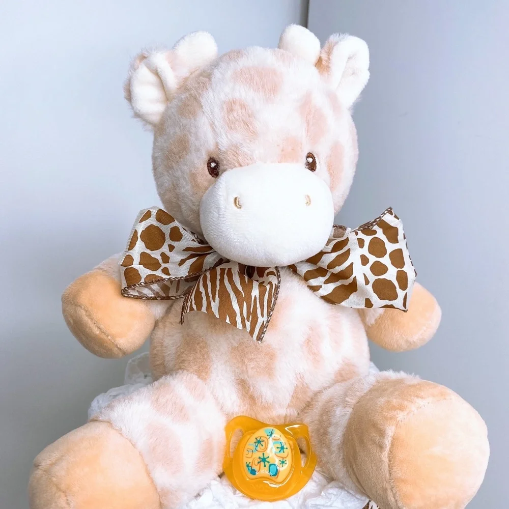 Giraffe Diaper Cake, Safari Themed